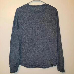 Lucky Brand Long Sleeve Tee Women's size Large Blue/Gray Heather